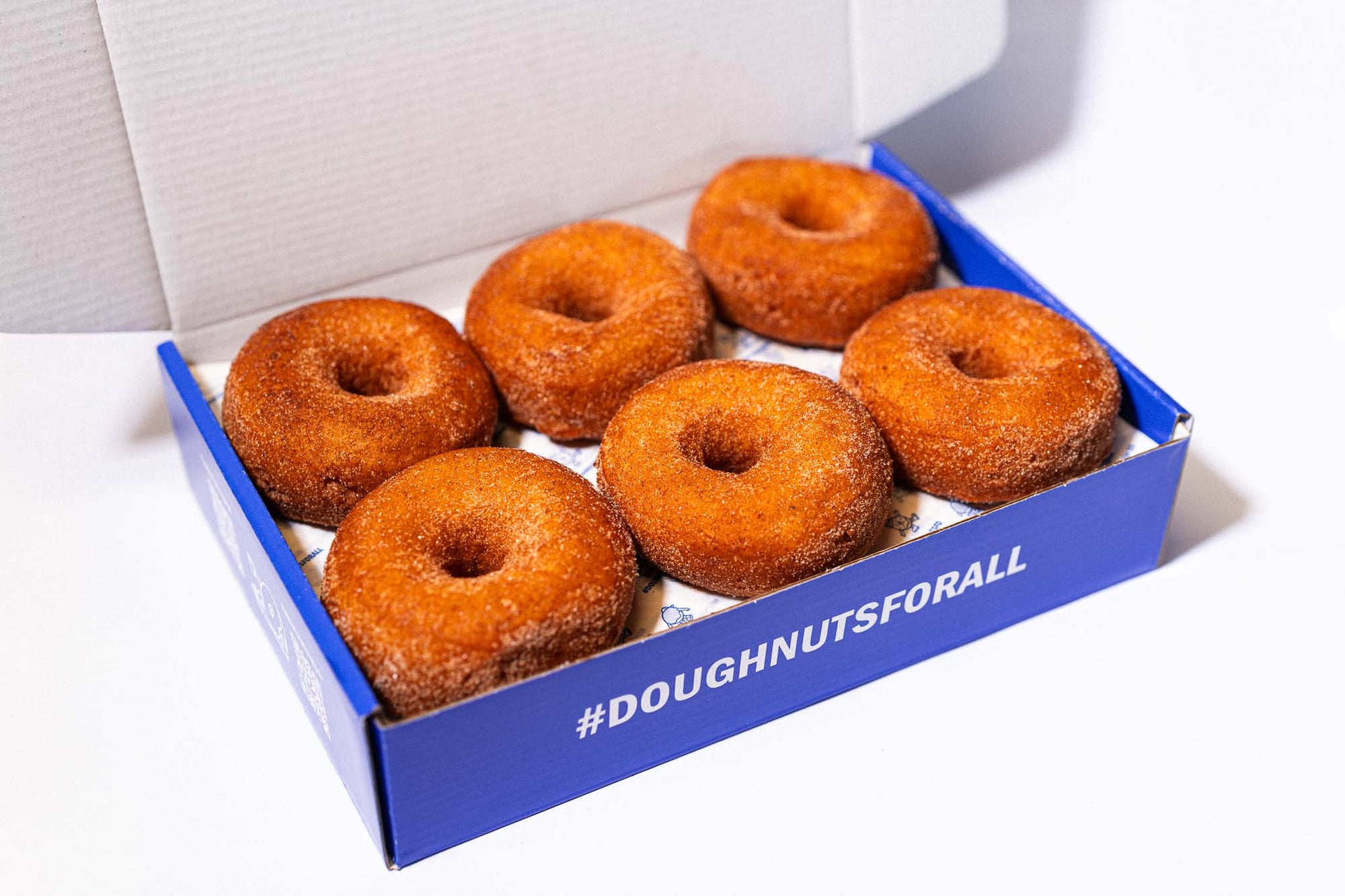 Gluten-free, vegan cinnamon-sugar doughnuts